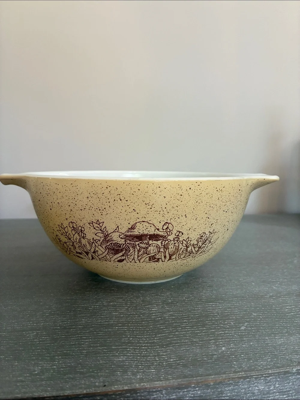 VINTAGE PYREX #442 FOREST FANCIES MUSHROOM CINDERELLA MIXING NESTING BOWL 1.5L